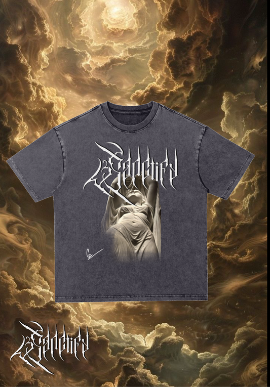 “Heaven in Ash” oversized tee